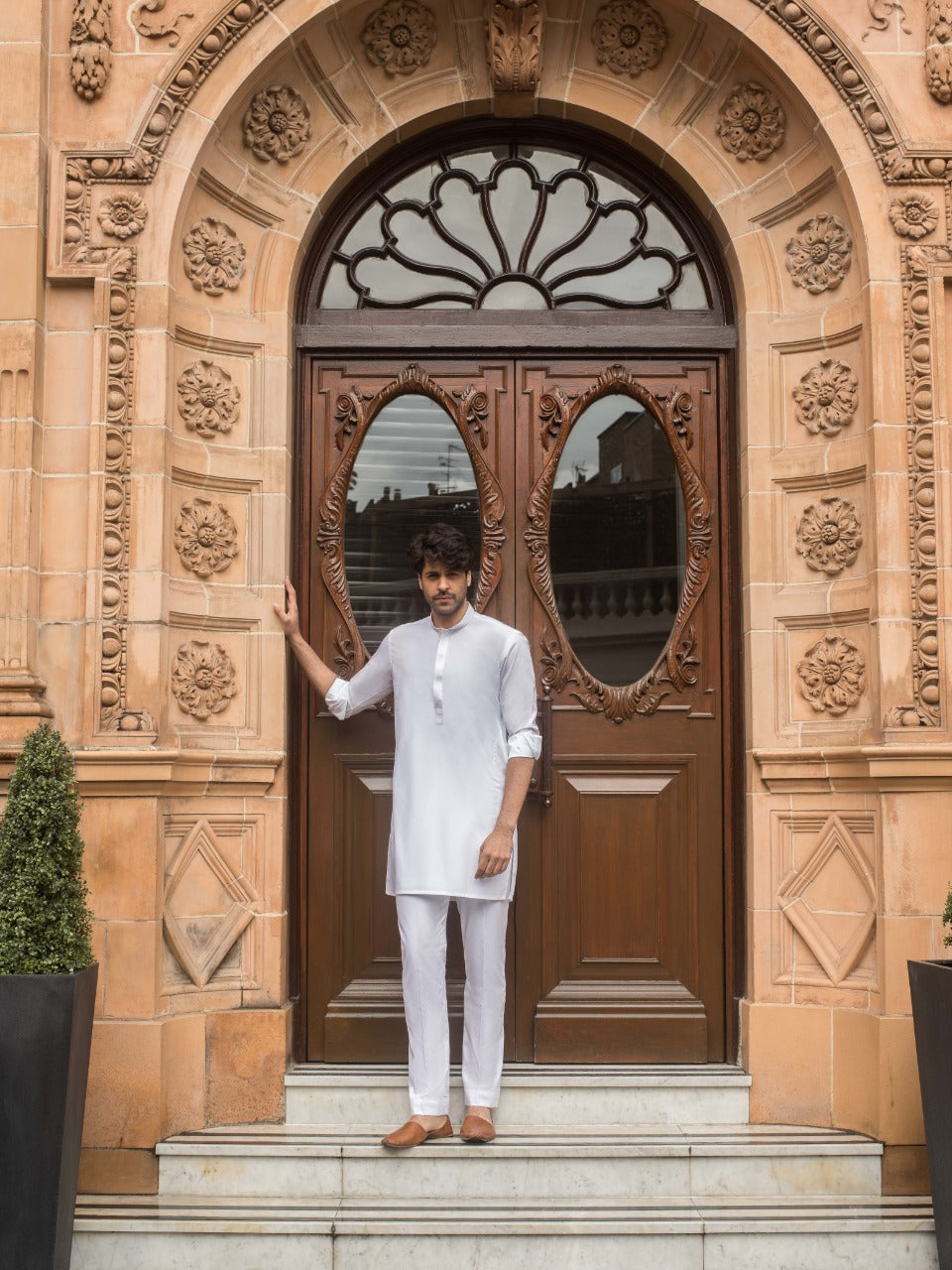 White Cotton Kurta 1