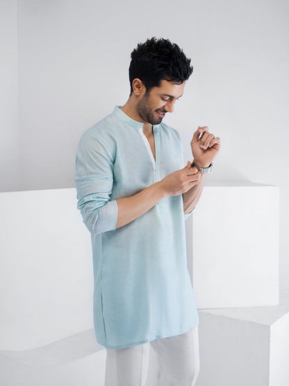 Ferozi Linen Kurta and trousers