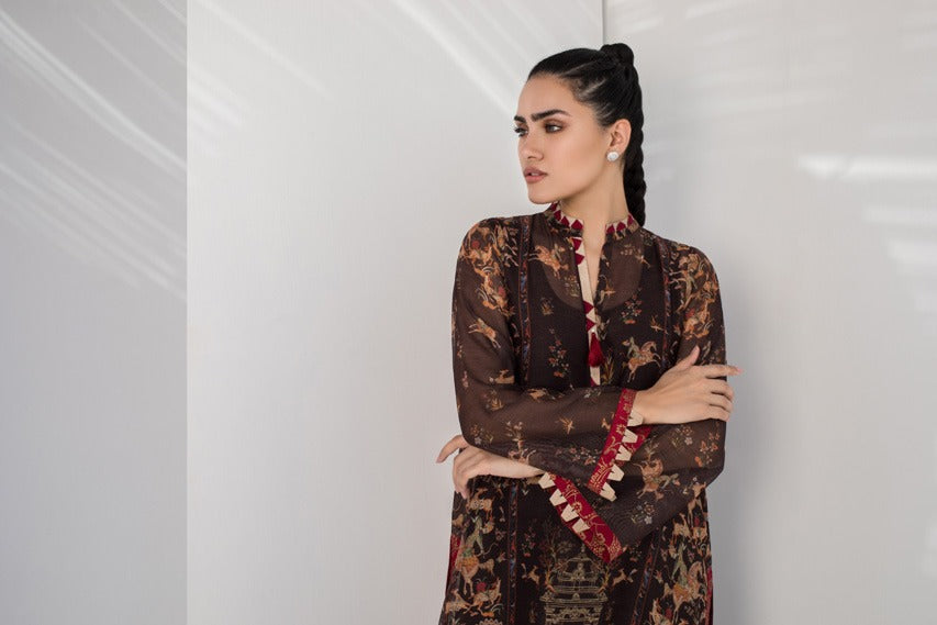 Printed Kurta and trousers with Dupatta