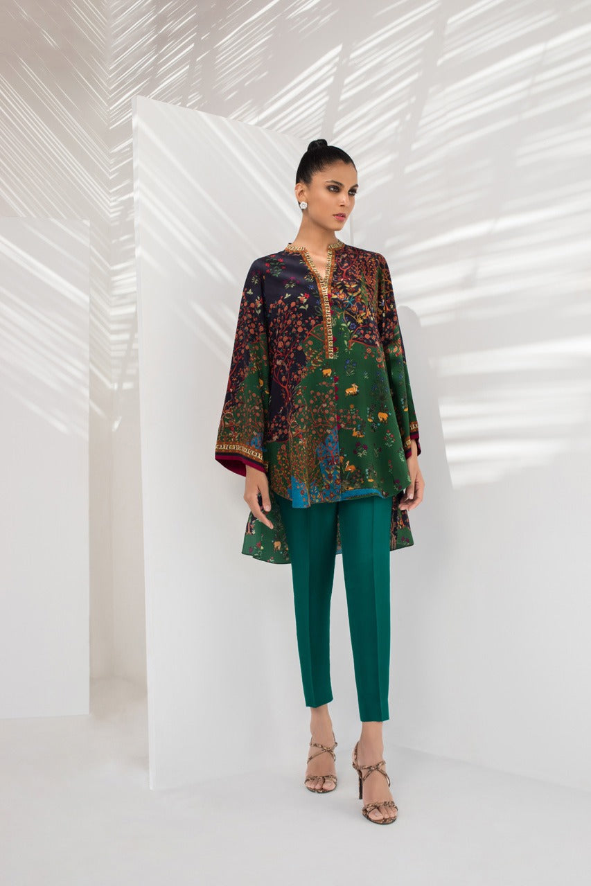 Crepe Digitally Printed Kurta And trousers