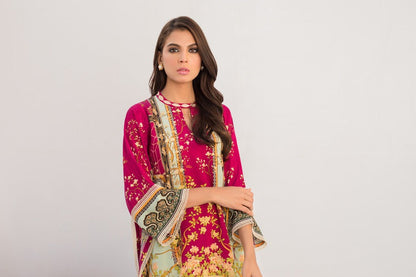 Digitally Printed Crepe Kurta With trousers 1