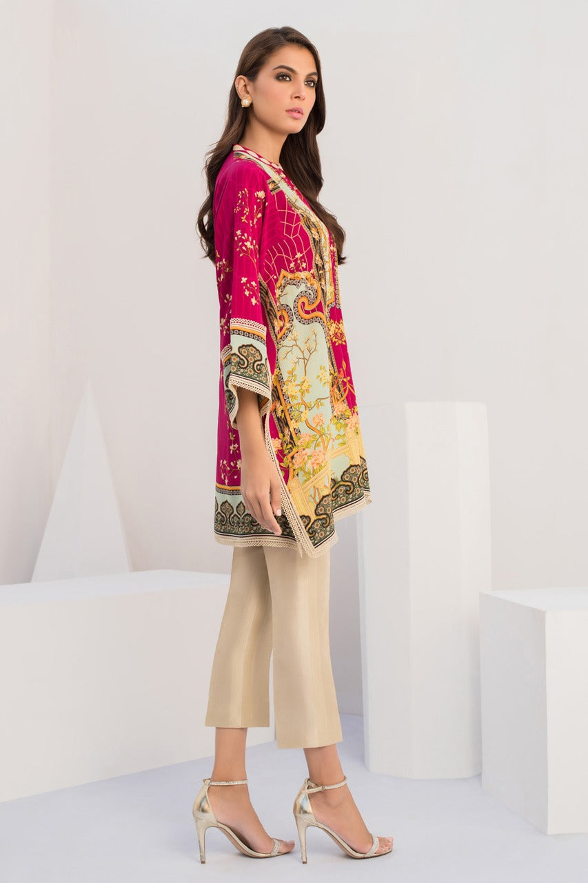 Digitally Printed Crepe Kurta With trousers 1