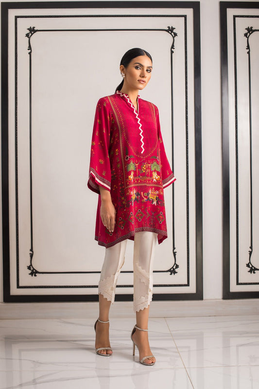 Digitally Printed Kurta With trousers