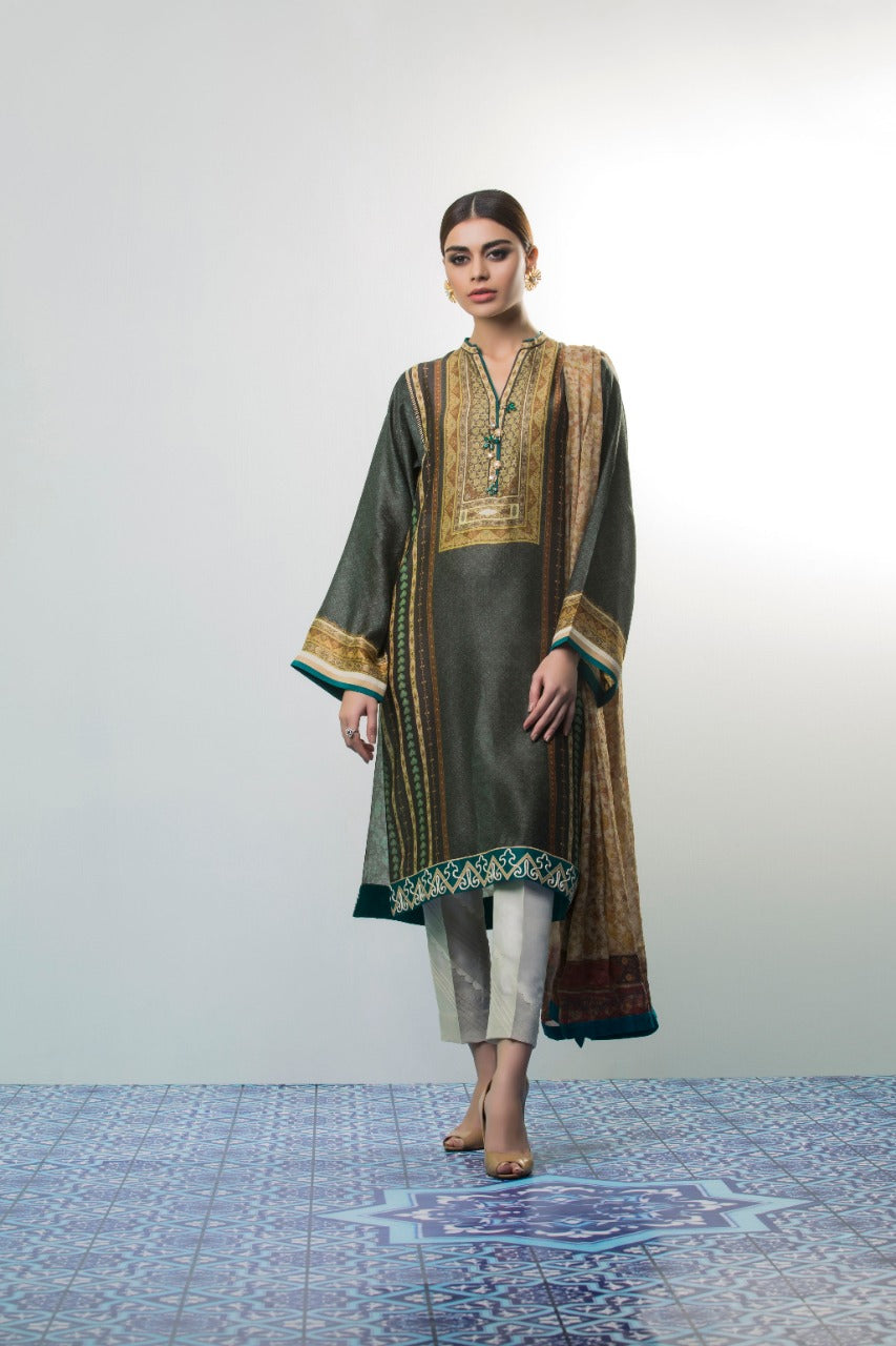 Cotton Net Digitally Printed Shirt And trousers with Dupatta 1