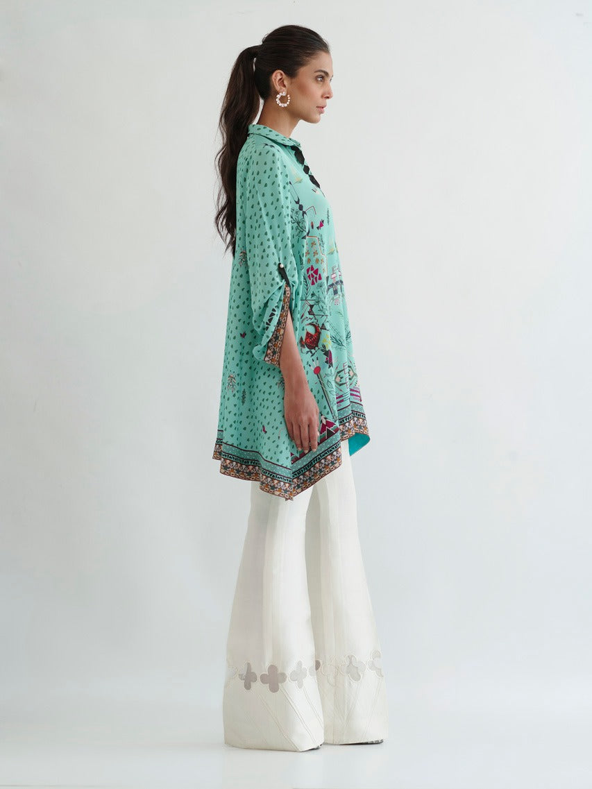 Digitally Printed Kurta With Palazzo