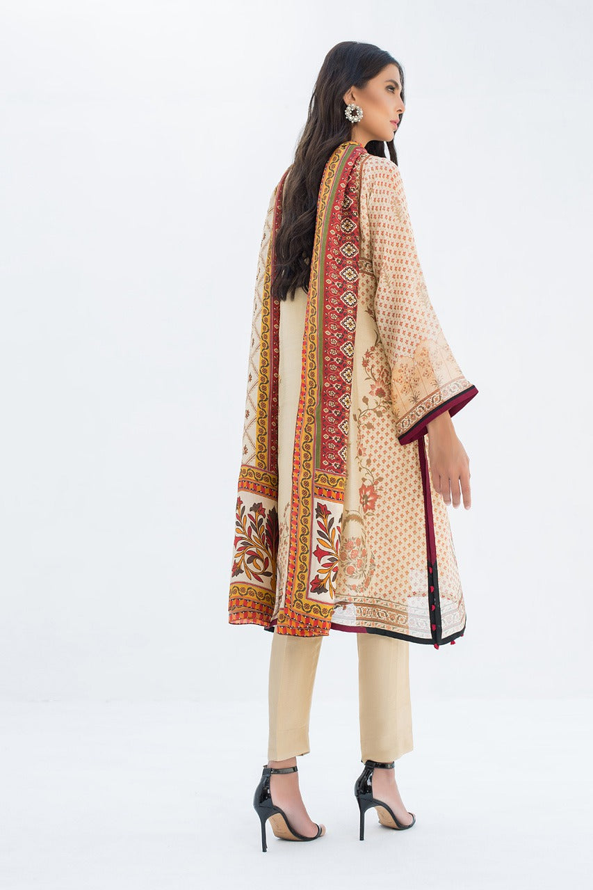 Printed Cotton Net Shirt And trousers with Dupatta 3