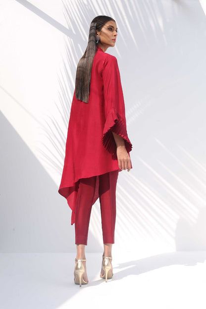 Raw Silk Assymetrical Kurta