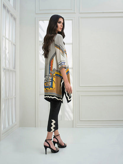 Digitally Printed Boxy Kurta With trousers