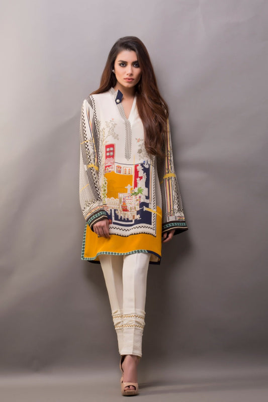 Digitally Printed Crepe Shirt With trousers 1