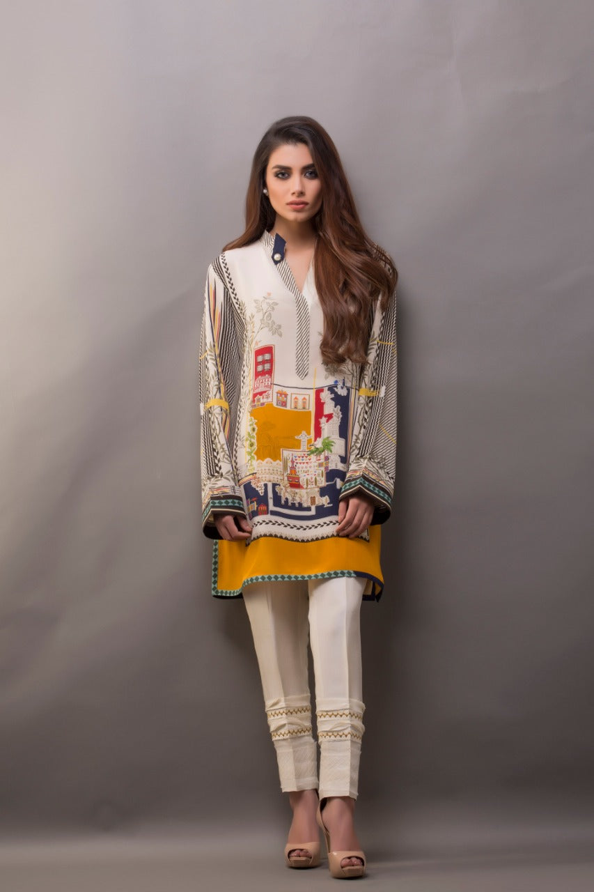 Digitally Printed Crepe Shirt With trousers 1