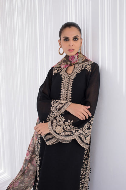 Khaddi Corduroy Embroidered Kurta