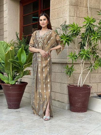 Sammy K - Gold tissue Caftan