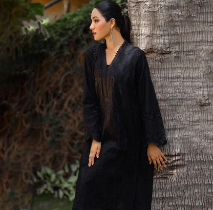 Bareeq Outfits - KIARA EMBROIDERED CHIKANKARI 2-PIECE SUIT