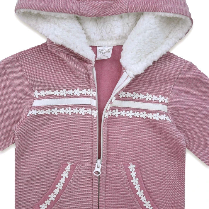 Cuddle & Cradle - Girls Fleece Zipper Hoodie