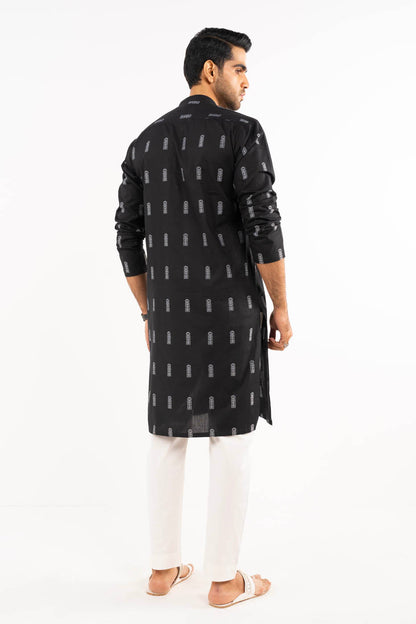 Dyed Jacquard Kurta
