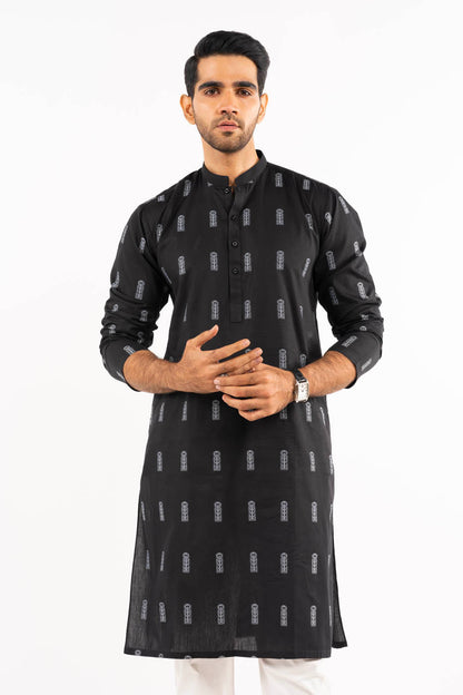Dyed Jacquard Kurta