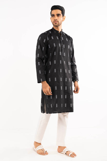 Dyed Jacquard Kurta