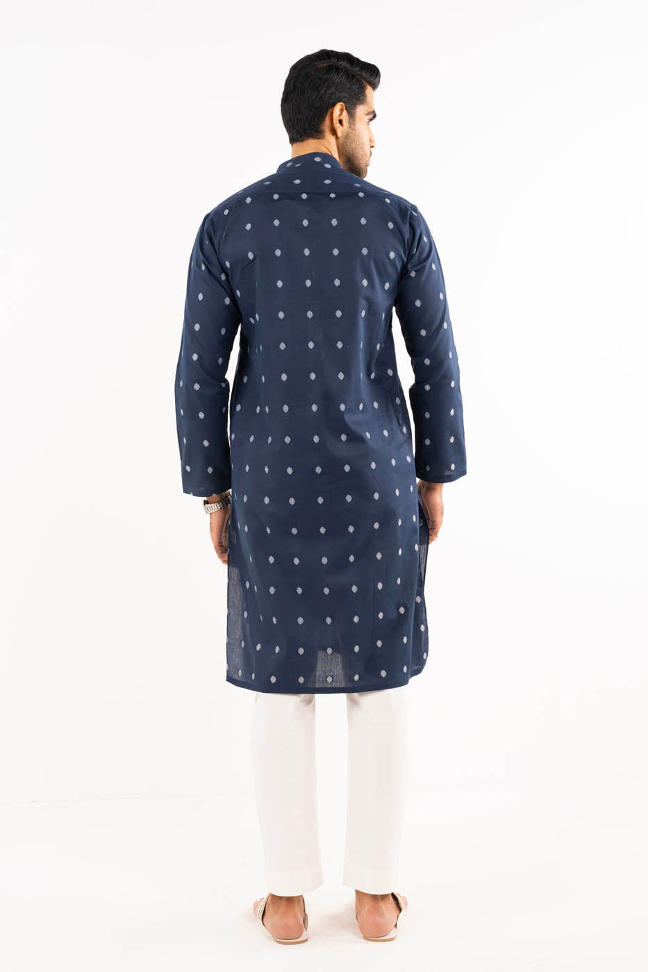 Dyed Jacquard Kurta