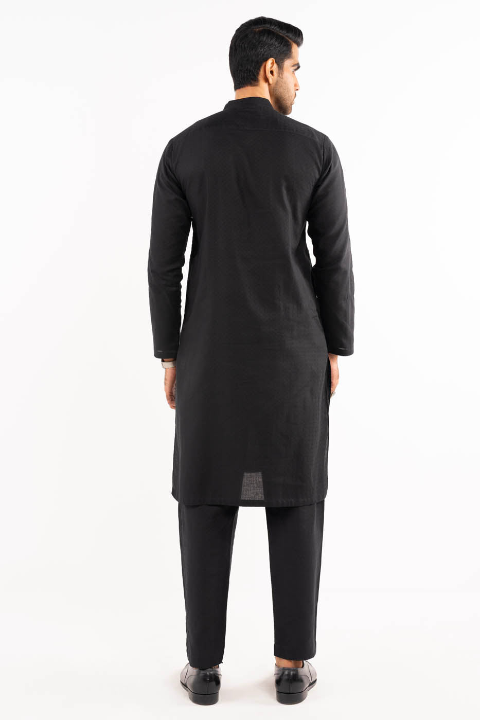 Dyed Embroidered Jacquard Kurta Trouser