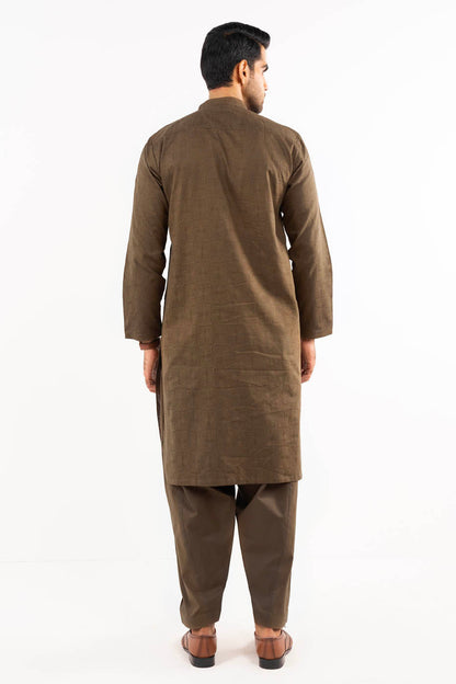 Dyed Embroidered Jacquard Kurta Shalwar