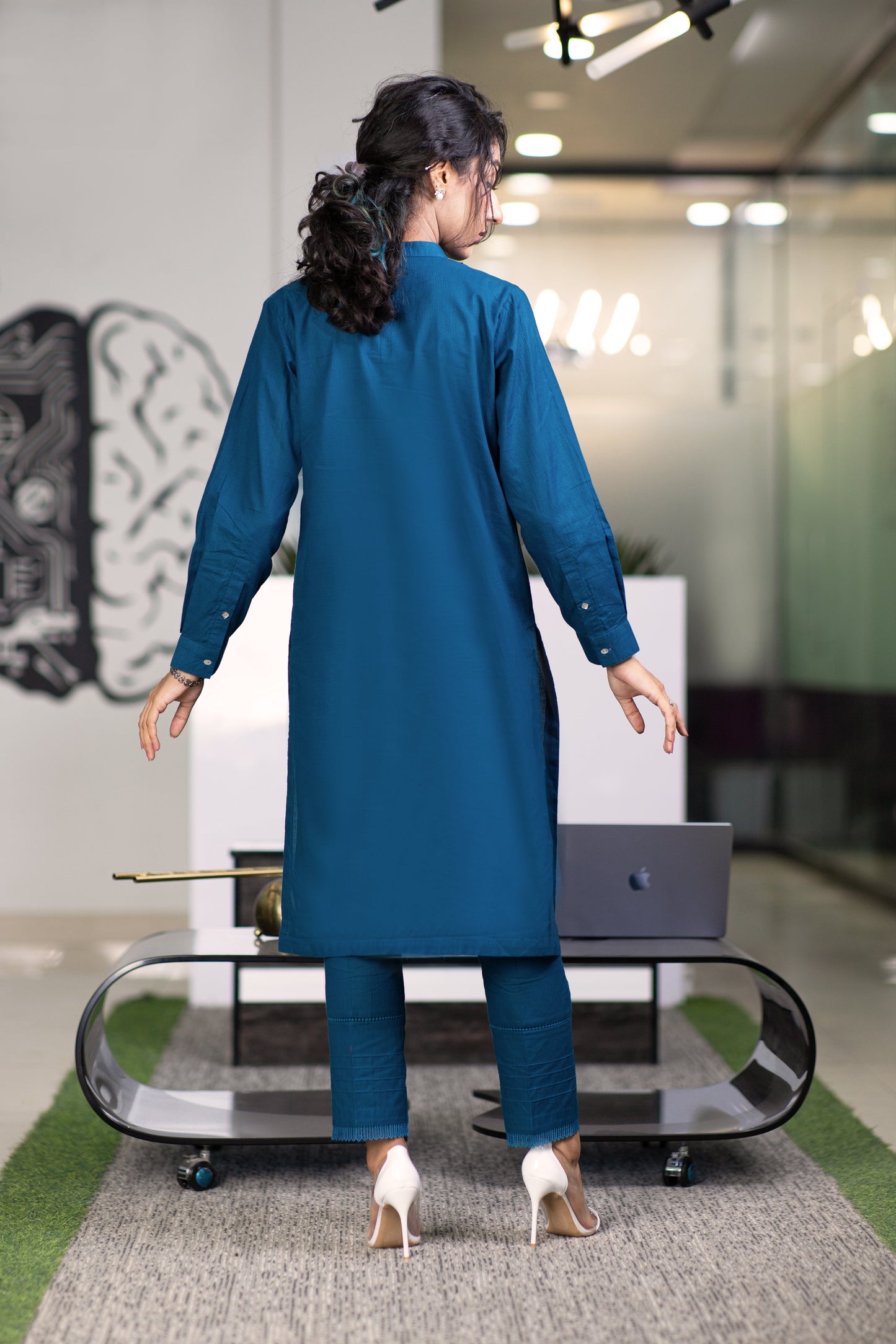 Eraj Hussain - Friday Blessings - Blue - Stitched