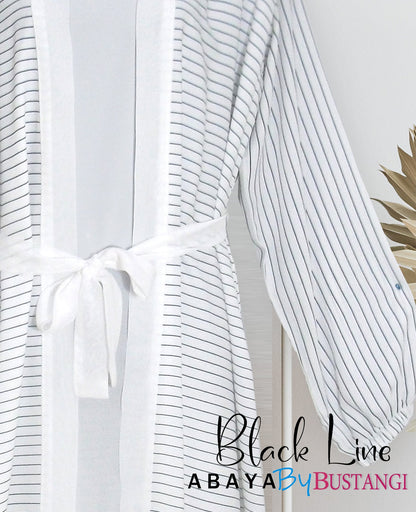 Bustangi - Black Line Abaya