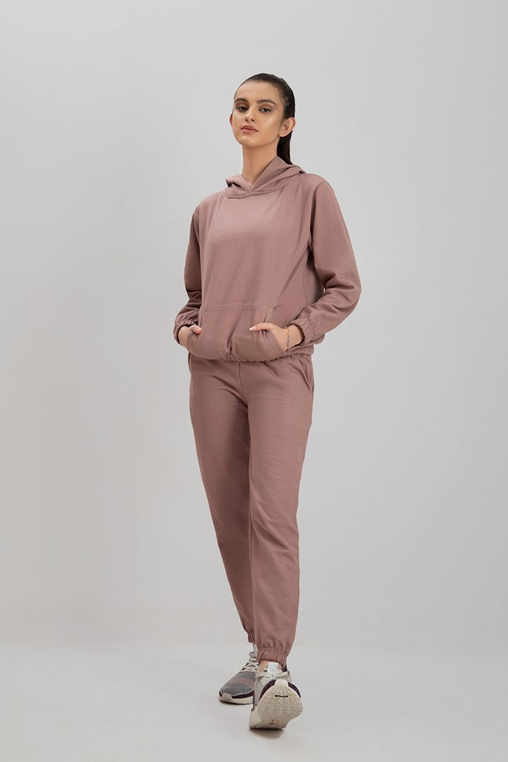 Decuir - Hoodie Crop Style Tea pink