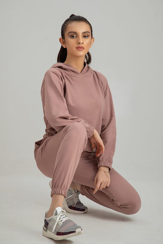 Decuir - Hoodie Crop Style Tea pink