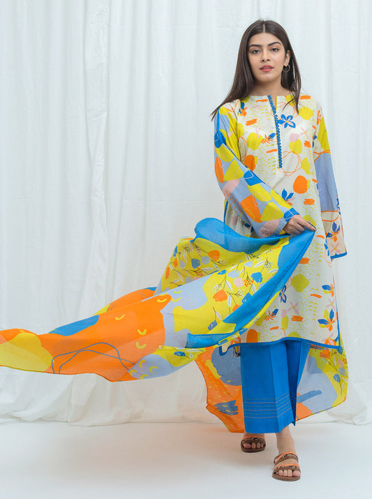 Beechtree - Pastel Petal-Printed-2P (UNSTITCHED)