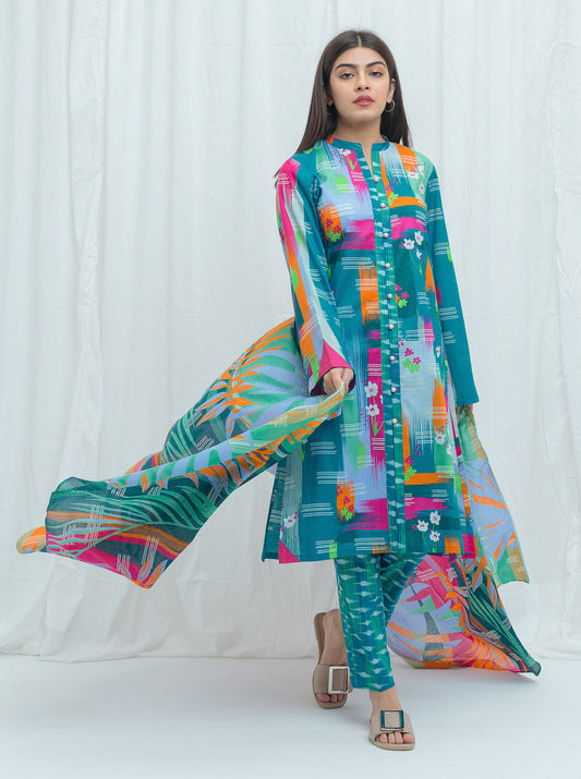 Beechtree - Tropical Escape-Printed-3P (UNSTITCHED)