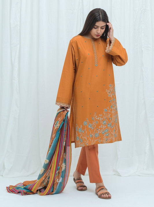 Beechtree - Dusky Topaz-Embroidered-3P (UNSTITCHED)