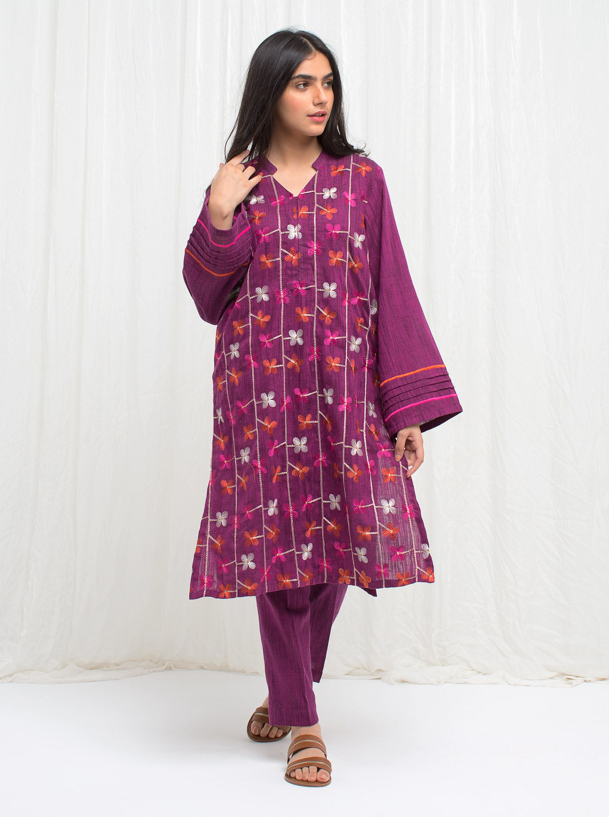 Beechtree - Pink Orchard -Embroidered-2P