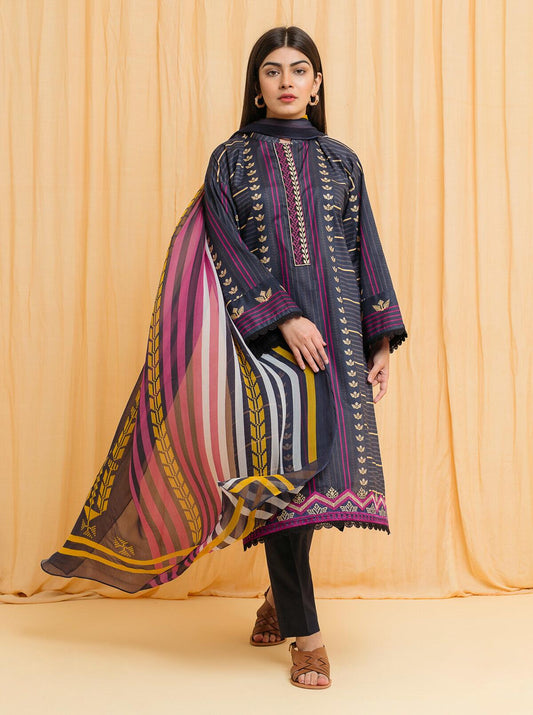 Beechtree - Bashful Blue - Embroidered Printed 2 Piece