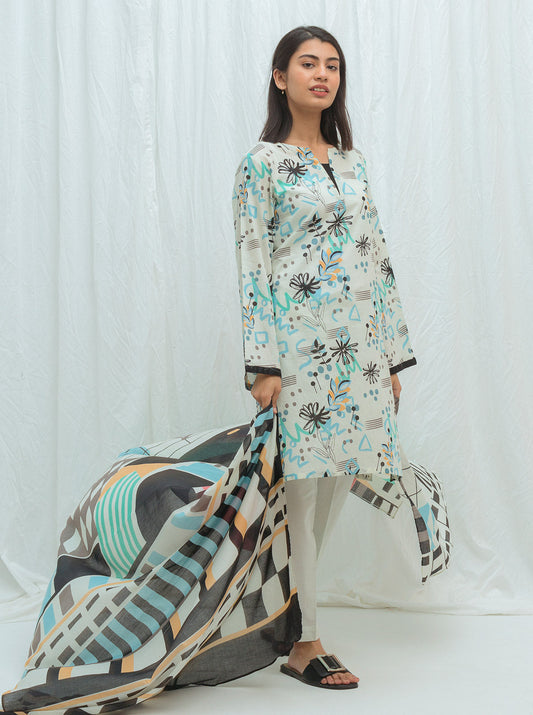 Beechtree - Pastel Perfect-Printed-2P (UNSTITCHED)