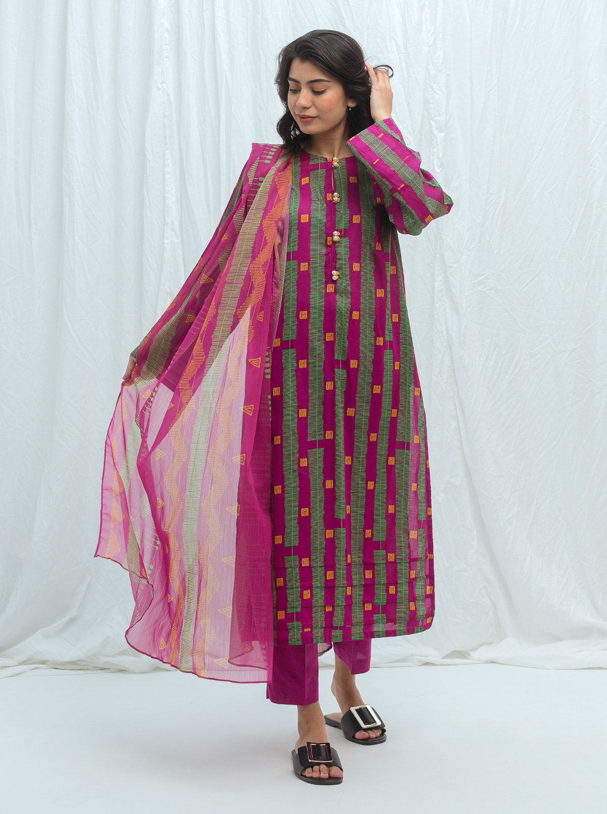 Beechtree - Fuchsia Pink-Printed-2P