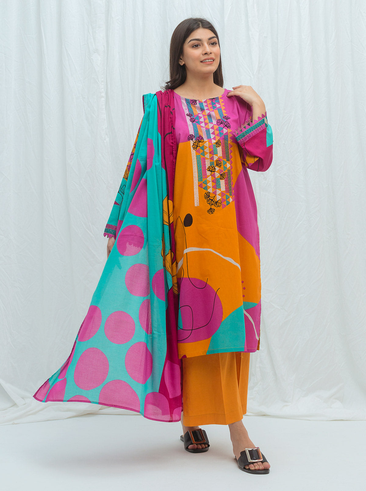 Beechtree - Pop Deco-Embroidered-2P (UNSTITCHED)