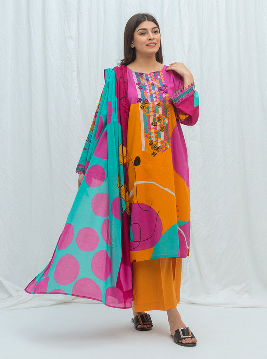 Beechtree - Pop Deco-Embroidered-2P (UNSTITCHED)