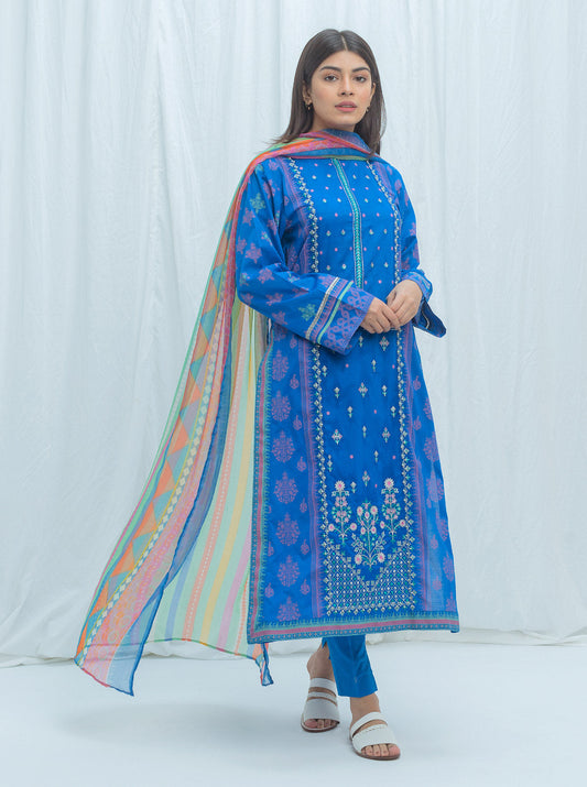 Beechtree - Vivid Fantasy-Embroidered-3P (UNSTITCHED)