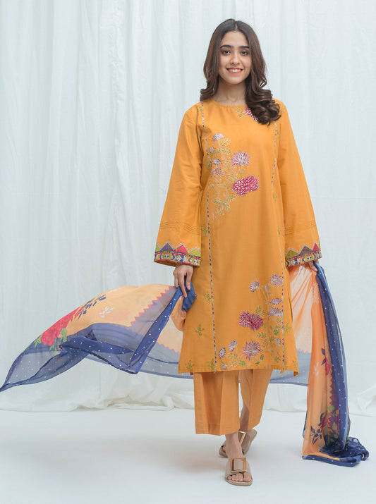 Beechtree - Royal Mustard-Embroidered-2P