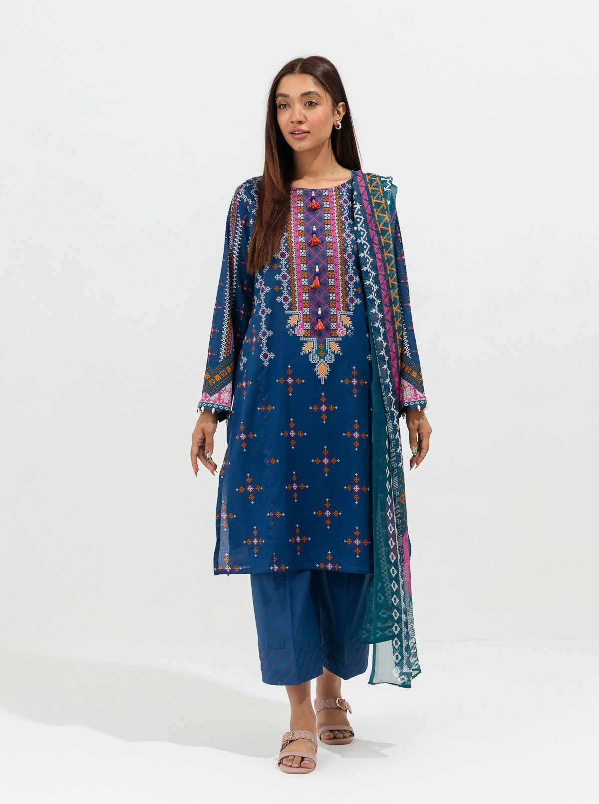 Beechtree - Chic Ethnic-Printed-2P (UNSTITCHED)