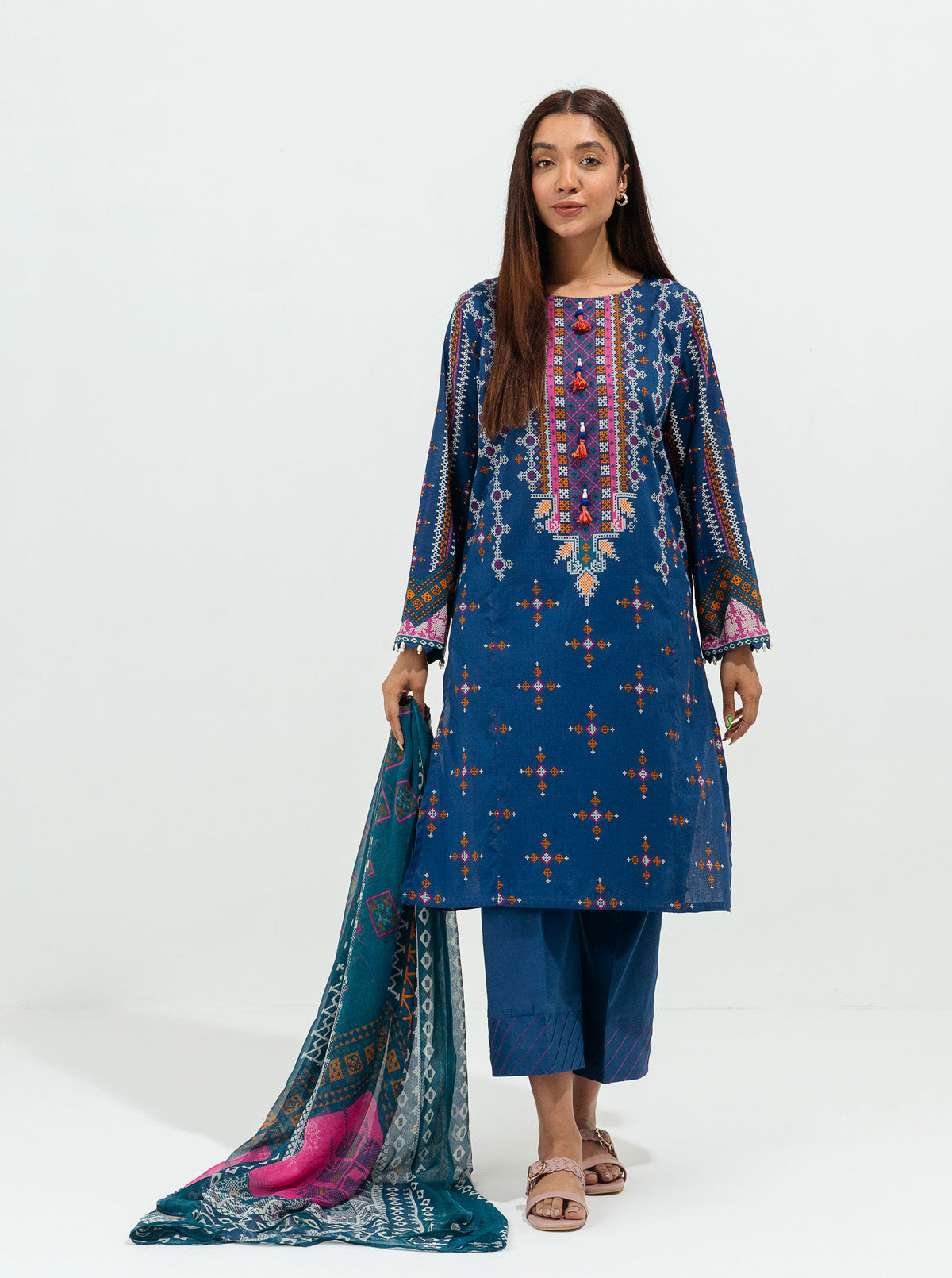 Beechtree - Chic Ethnic-Printed-2P (UNSTITCHED)