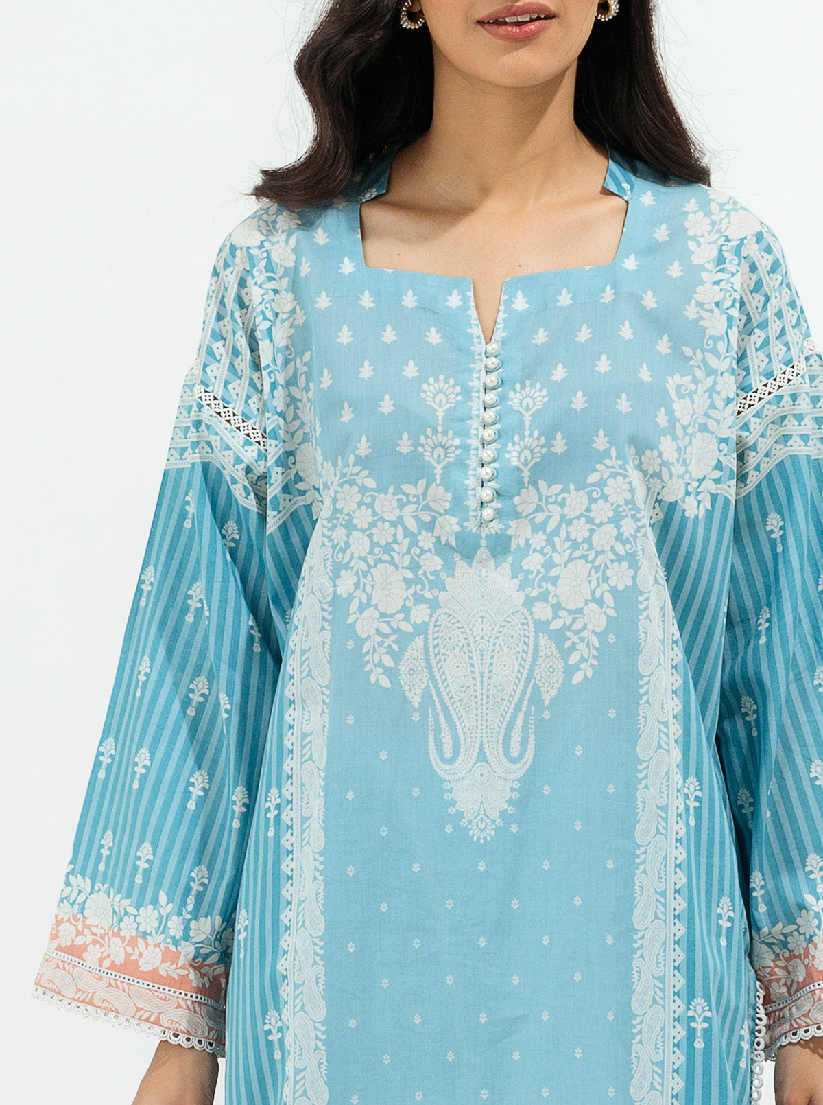 Beechtree - Turquoise Hues-Printed-3P (UNSTITCHED)