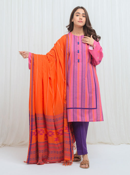 Beechtree - Luxe Blush With Jacquard Shawl-3P