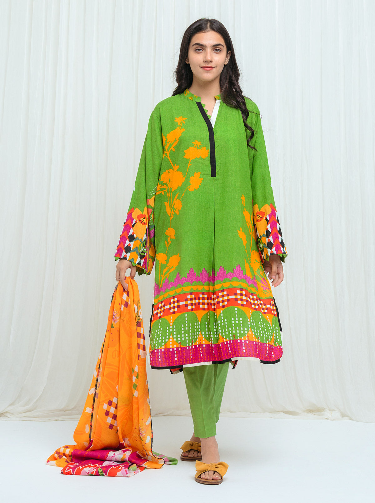 Beechtree - Prairie Punk With Printed Shawl - 3P