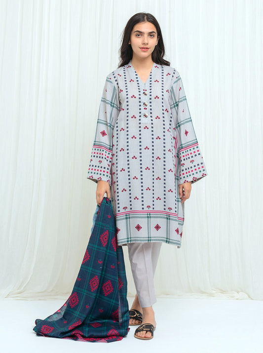 Beechtree - Muted Folk With Printed Shawl - 3P