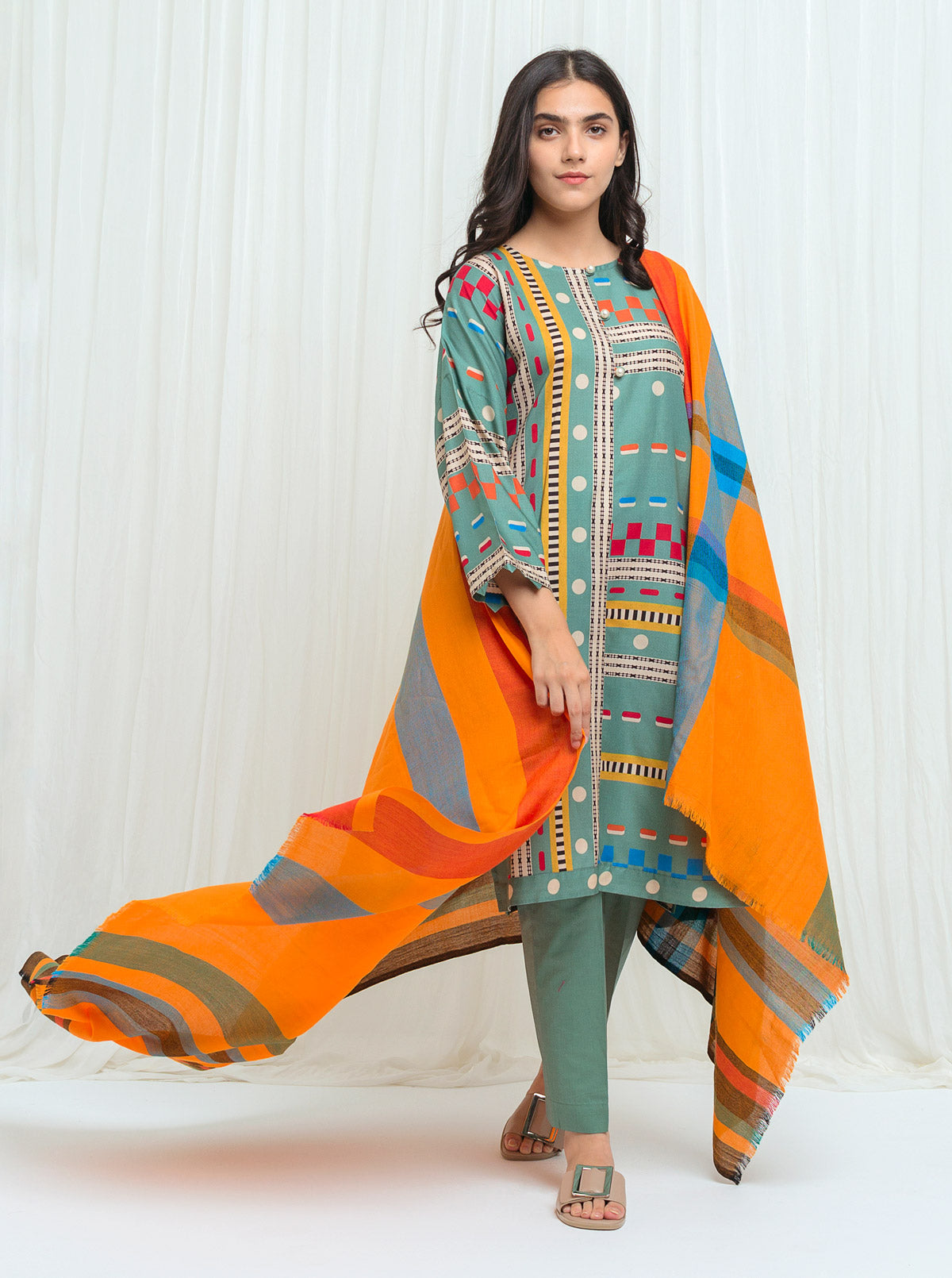 Beechtree - Illuminate  Lines With Woven Shawl - 3P