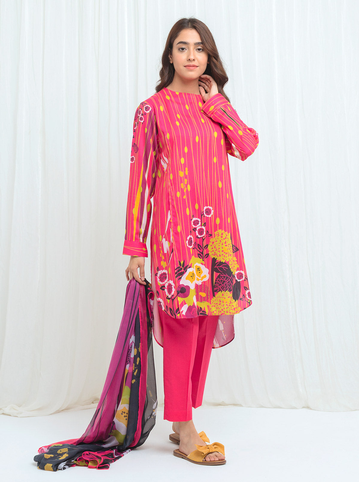 Beechtree - Fuchsia  Fedora - Printed - 3P