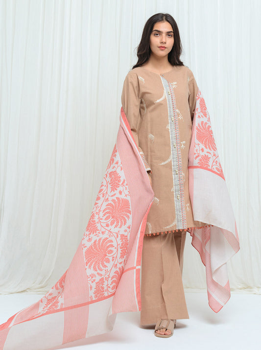 Beechtree - Pastel Glam With Printed Shawl - 2P