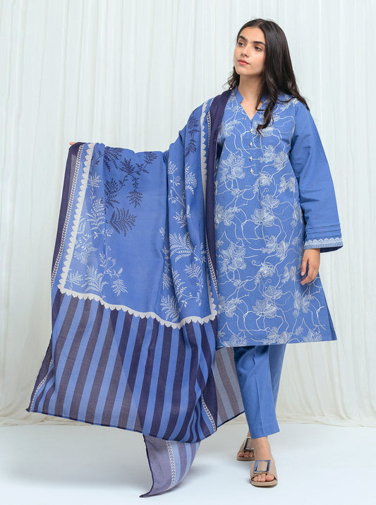 Beechtree - Organised Floral With Printed Shawl - 2P