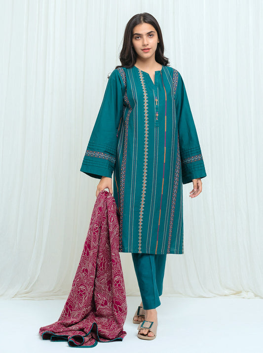 Beechtree - Midnight Muse With Embroidered Shawl - 3P